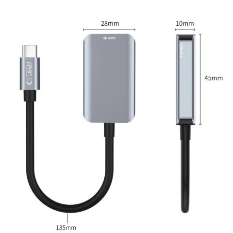 Adapter Tech-Protect UltraBoost USB-C (męski) / HDMI (żeński) 4K 60Hz - czarny