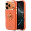 Guess nakładka HC PU FW RESIN LOGO ORANGE do iPhone 17 Pro 6,3" pomarańczowa