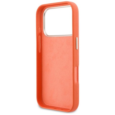 Guess nakładka HC PU FW RESIN LOGO ORANGE do iPhone 17 Pro 6,3" pomarańczowa