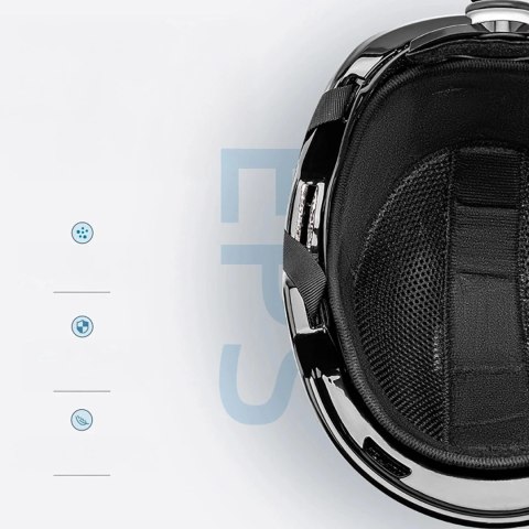 Kask narciarski Qunature 10130003001 z nausznikami snowboard rozmiar L - biały