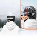 Kask narciarski Qunature 10130003002 z nausznikami snowboard rozmiar M - biały