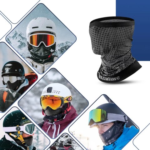 Komin narciarski Qunature 11230014002 bandana sportowa rozmiar uniwersalny - czarna