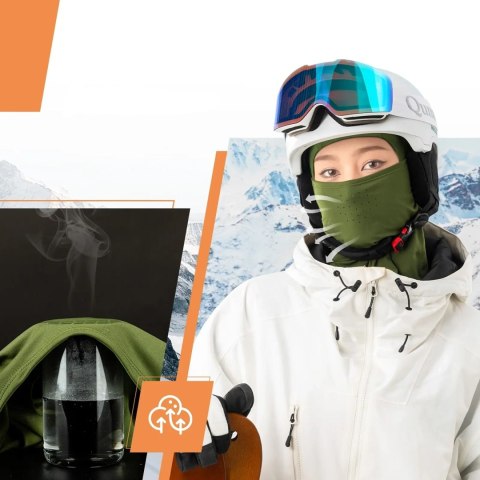 Kominiarka narciarska Qunature 13230023015 rower motocykl balaklava rozmiar L - zielona