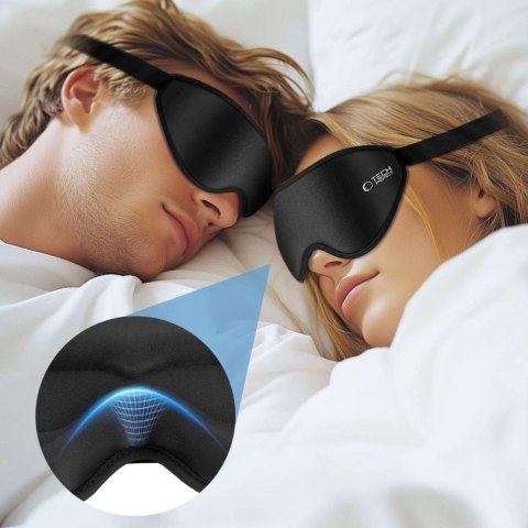 Maska do spania Tech-Protect Eyeshade Sleep Mask - czarna