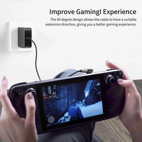 Adapter kątowy Tech-Protect Ultraboost AA02 USB-C - szary