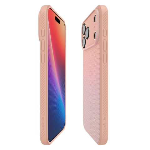 Etui Spigen Liquid Air na iPhone 17 Pro Max - tytanowo-różowe