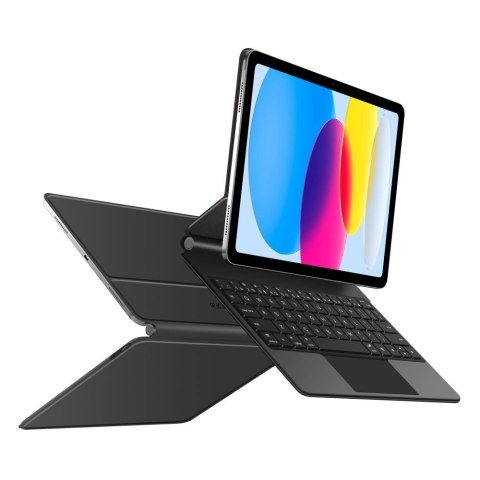 Etui Tech-Protect Smartcase Magnetic z klawiaturą na iPad 10.9" 2022 / iPad 11" 2025 - czarne