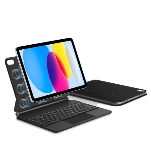 Etui Tech-Protect Smartcase Magnetic z klawiaturą na iPad 10.9" 2022 / iPad 11" 2025 - czarne