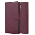 Etui Tech-Protect Wallet na iPhone 16e - bordowy