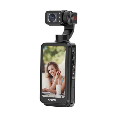 Kamera Ordro Pocket M5 z 3-osiowym gimbalem, 5K, do vlogowania i YouTube - czarna