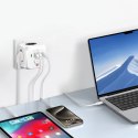 Listwa zasilająca Tech-Protect PCL3x4, 2x USB-A, 2x USB-C, 3x AC Typ Schuko - biała