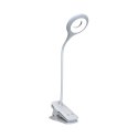 Mini lampka Wozinsky bezprzewodowa lampka LED do czytania z klipsem + kabel USB-C - biała