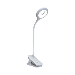 Mini lampka Wozinsky bezprzewodowa lampka LED do czytania z klipsem + kabel USB-C - biała