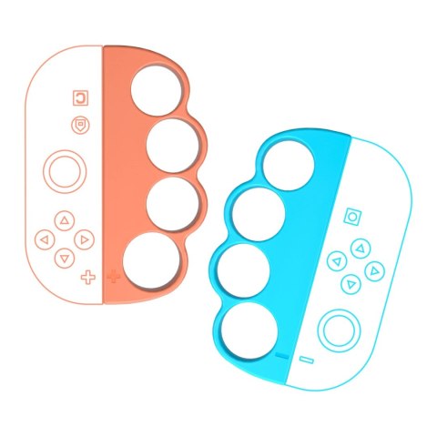 Pakiet akcesoriów rodzinnych 23 w 1 do konsoli Nintendo Switch 2 - zestaw pomarańczowy i niebieski