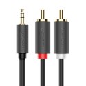 Kabel Ugreen AV102 10772 3,5 mm mini jack (męski) / 2RCA (męski) 1m - szary