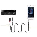 Kabel Ugreen AV102 10772 3,5 mm mini jack (męski) / 2RCA (męski) 1m - szary