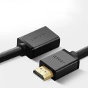 Kabel Ugreen HD107 10141 HDMI (męski) - HDMI (żeński) 4K 1m - czarny