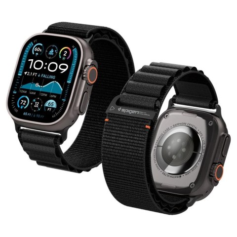 Pasek Pasek Spigen WBF1 na Apple Watch 44 / 45 / 46 / 49 mm - czarny