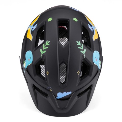 Kask rowerowy dziecięcy MTB Wozinsky z odpinanym daszkiem S - czarny