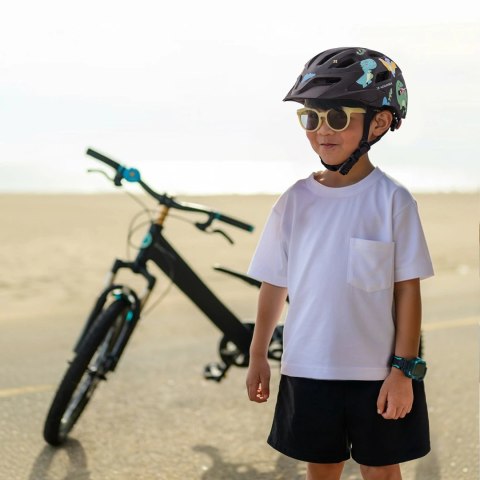 Kask rowerowy dziecięcy MTB Wozinsky z odpinanym daszkiem S - czarny