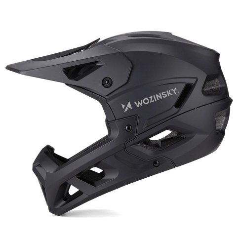 Kask rowerowy fullface Wozinsky z osłoną szczęki L - czarny