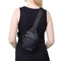 Mini saszetka na ramię Wozinsky WMS-W1 wodoodporna dwukomorowa na telefon unisex - czarna