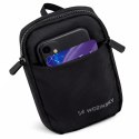 Mini saszetka na ramię Wozinsky WMS-W1 wodoodporna dwukomorowa na telefon unisex - czarna