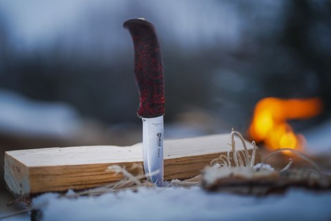 Nóż Helle Allmenn bushcraft brzoza kręcona skandi 12C27