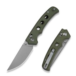 Nóż składany Civivi Noctis Olive Canvas Micarta, Stonewashed Nitro-V (C24020C-3)