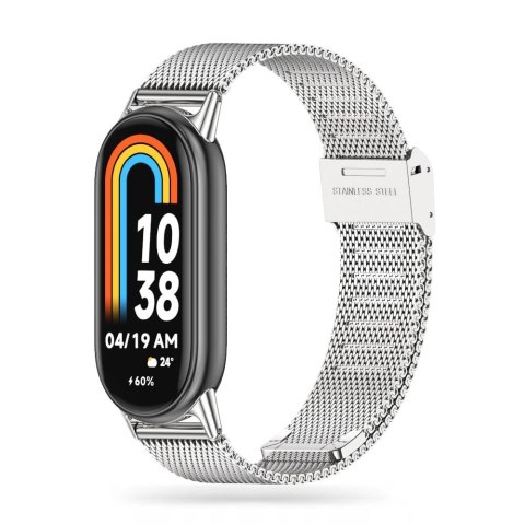 Pasek Tech-Protect MilaneseBand na Xiaomi Smart Band 8 / 8 NFC - srebrny