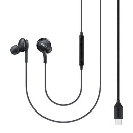 Słuchawki Samsung AKG EO-IC100BBEGEU przewodowe dokanałowe USB-C - czarne