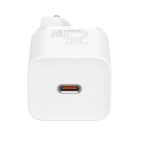 Baseus Super Si 1C szybka ładowarka USB Typ C 25W Power Delivery Quick Charge biały (CCSP020102)