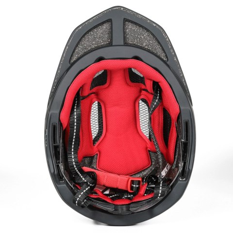 Kask rowerowy fullface dziecięcy Wozinsky z tylną lampką USB S - szary