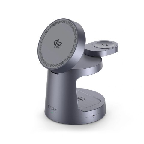 Ładowarka bezprzewodowa Tech-Protect QI2.2-25W-A48 3in1 magnetyczna - granatowa