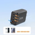Ładowarka sieciowa Tech-Protect NC240W-GaN 4-Porty 240W - czarna