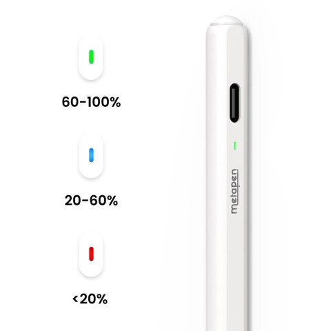 Rysik Metapen Pencil Air8 Pro do iPada - biały