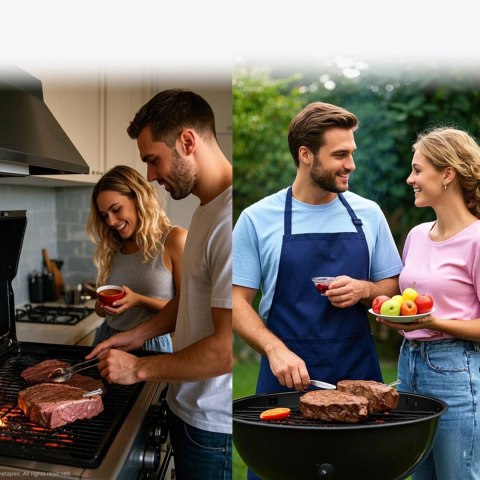 Termometr kuchenny Meatmeet S Pro smart aplikacja Bluetooth grill piekarnik wędzarnia - czarny