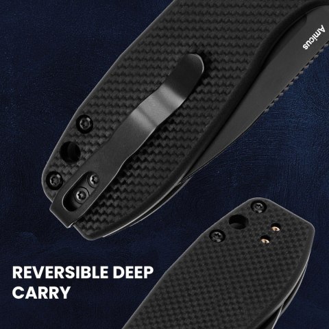 Nóż składany Kizer Amicus G10 9Cr18MoV czarny EDC