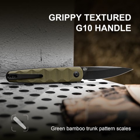 Nóż Kizer Bamboo G10 OD Green Nitro-V