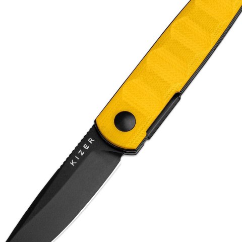 Nóż Kizer Bamboo G10 żółty Nitro-V składany EDC