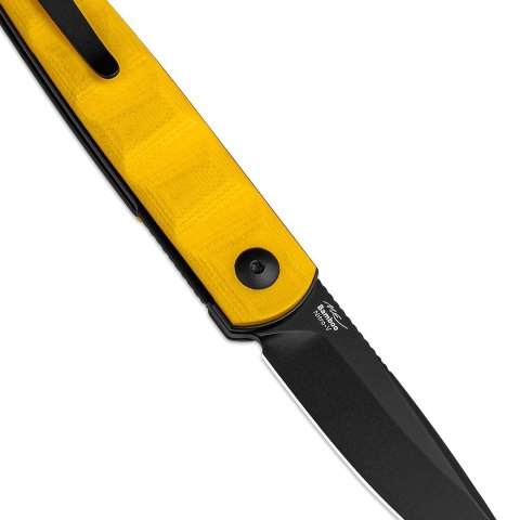 Nóż Kizer Bamboo G10 żółty Nitro-V składany EDC