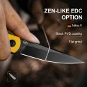 Nóż Kizer Bamboo G10 żółty Nitro-V składany EDC