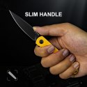 Nóż Kizer Bamboo G10 żółty Nitro-V składany EDC