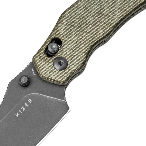 Nóż Kizer Bulldog Micarta Nitro-V zielony EDC