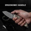 Nóż Kizer Bulldog Micarta Nitro-V zielony EDC