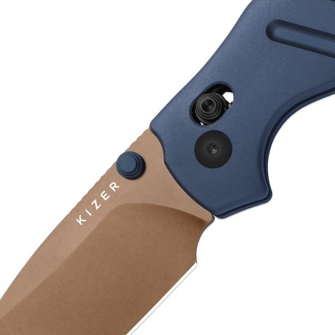 Nóż Kizer C01C 2.9 CD Aluminum ELMAX niebieski EDC