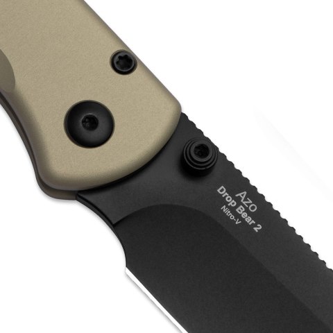 Nóż Kizer Drop Bear 2 Aluminum Nitro-V brązowy EDC