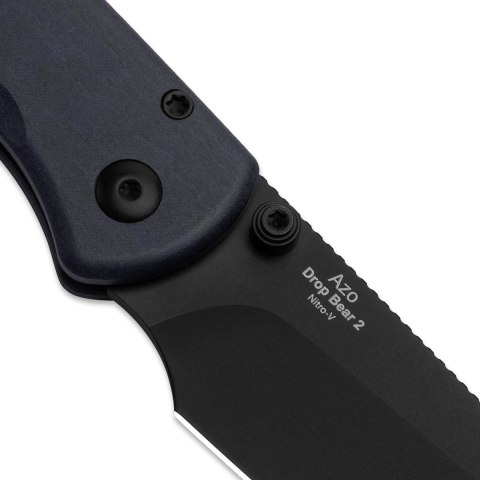 Nóż Kizer Drop Bear 2 Richlite Nitro-V niebieski EDC