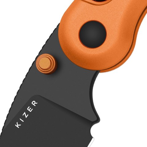 Nóż Kizer Microbe Aluminum 14C28N – kompaktowy EDC, pomarańczowy