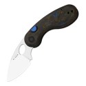 Nóż Kizer Microbe Camo Carbon M390 Button Lock EDC